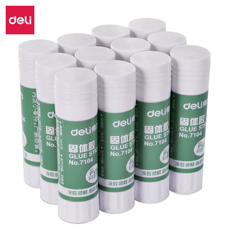 Deli 15g high viscosity PVA solid glue stick fast dry durable portable learning life manual D