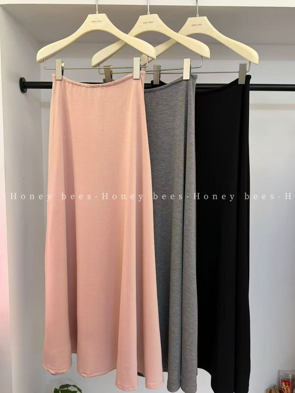 Honeybees Super Drapey, Popular Skirt! Slimming, Hip-Covering, Flattering, Comfortable, Soft Mask Skirt for Summer