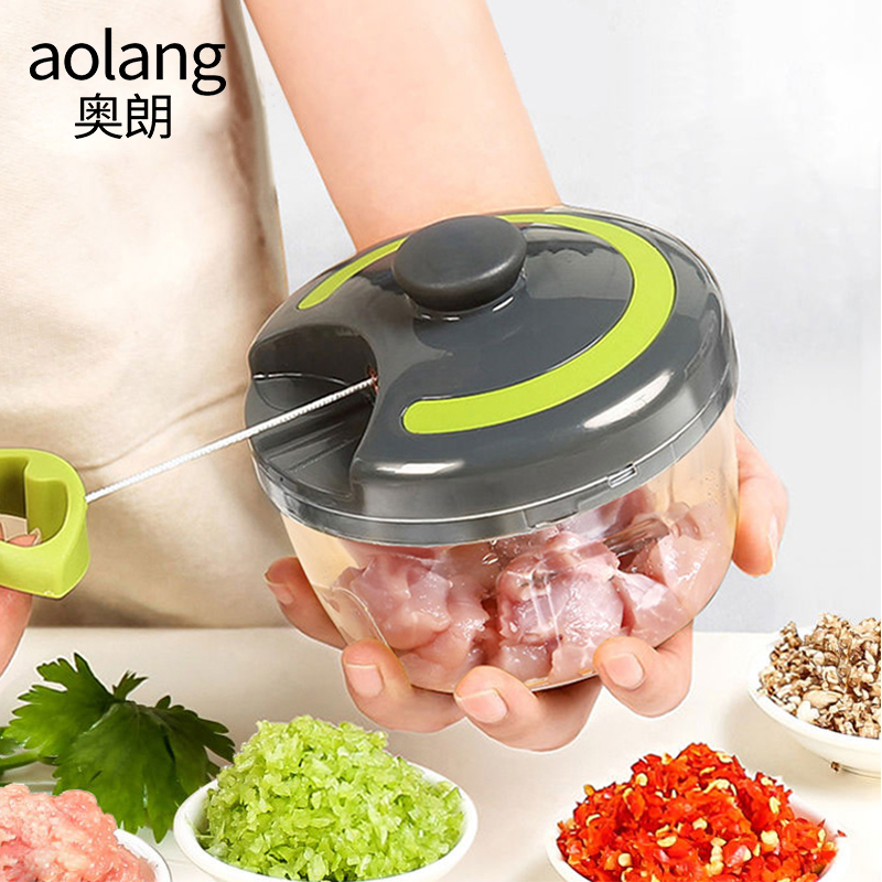 Meat grinder Household manual mixer Hand-pull shredder dumpling stuffing shredder Pepper machine Grinder artifact