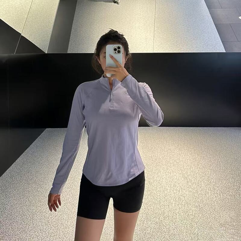 Stone+ Spring and Autumn Sports Training Women's Half-Zip Lettered Top