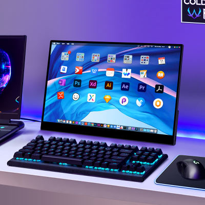 Visense 14-inch 4K portable monitor touch screen, ps4 directly connected to switch computer, laptop external screen