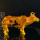Сухой лед в форме золотой коровы из смолы с изображением сети celebrity hot pot shop, креативный набор для барбекю, художественная концепция тематической посуды в форме коровы mini 3