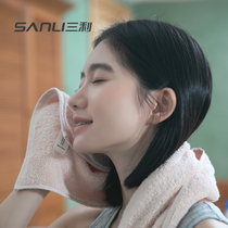 Sanli face towel pure cotton household adult childrens and womens cotton soft absorbent quick-drying not easy to lose hair face towel