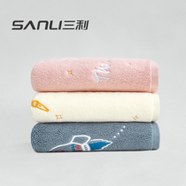 Sanli Ouyang Nana joint pure cotton adult bath towel towel for men and women household absorbent quick-drying towel is not easy to lose hair