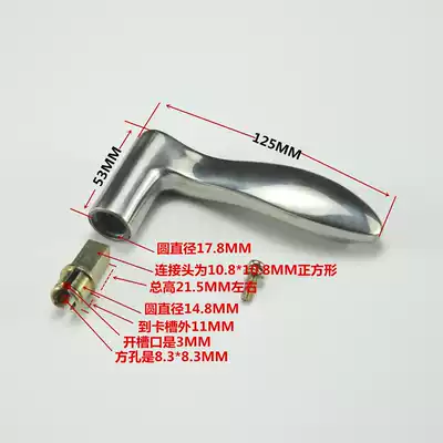 Indoor door handle accessories handle bedroom anti-theft door lock Universal Stainless steel household powder room wooden door handle