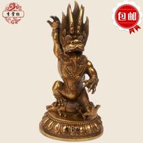 Shopkeeper Li Tantric Tibetan Buddha Statue Pure Bronze Dharma Protector Statue Hell Lord Buddha Statue Beast King Mingwang Vajra Armor Collection