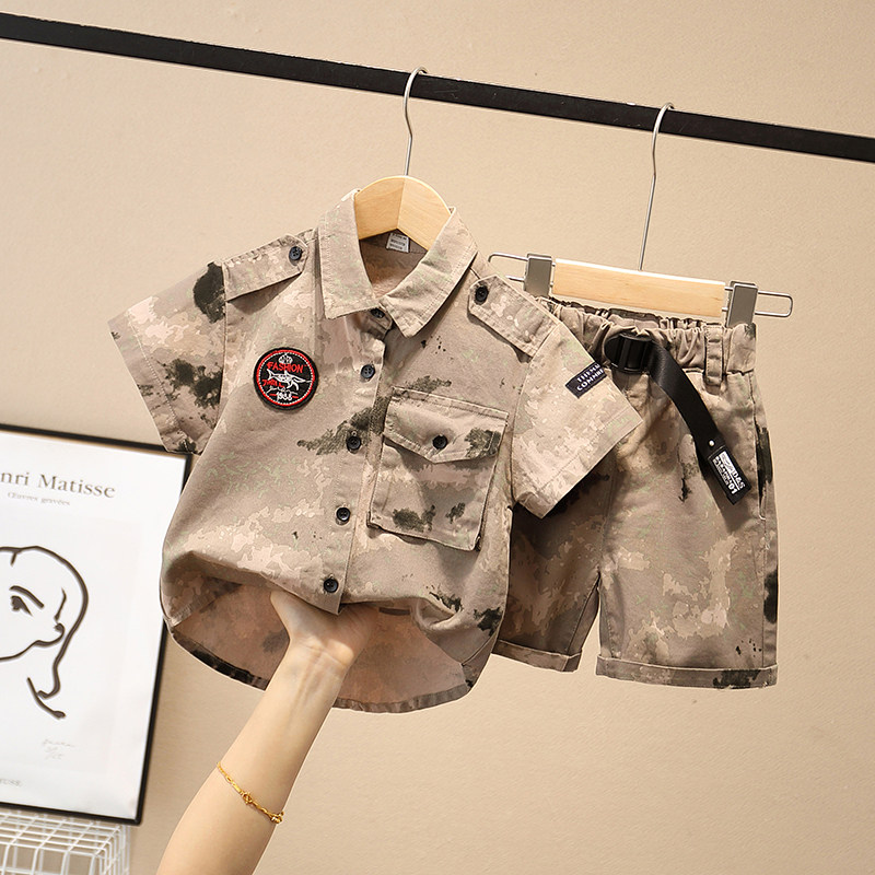 Children Suit Children Suit Servicemen Tooling Boys Summer Clothes PLA Special Soldiers Summer Children Camouflages