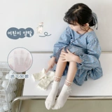 Детские летние тонкие хлопковые цветные носки с бантиком для принцессы, подходит для подростков, средней длины