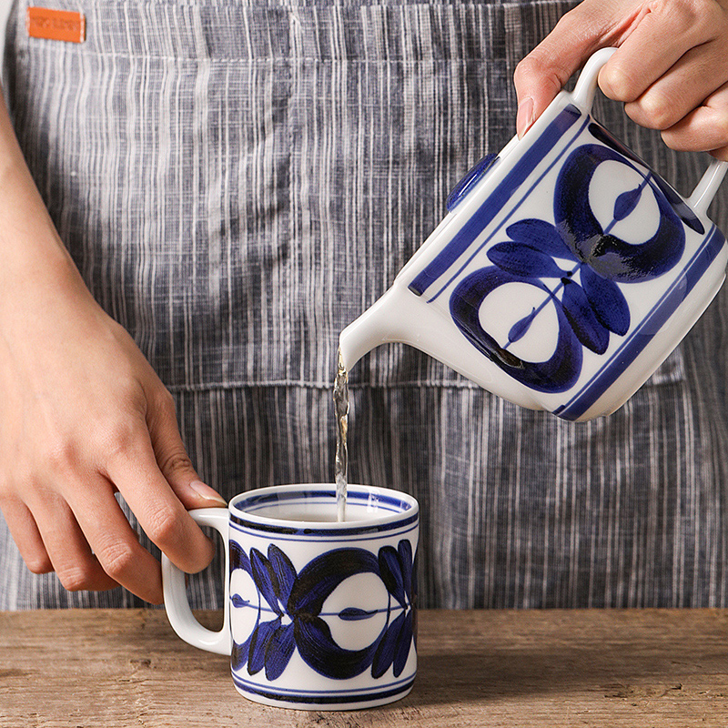 Fawn field'm keeping the original installation import bon grass teapot teacup hand - made ceramics from Japanese and tea set