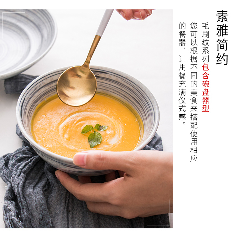 The deer field'm good - & tableware ceramics from Japan imported ceramic dishes under The glaze color Japanese multi - purpose use