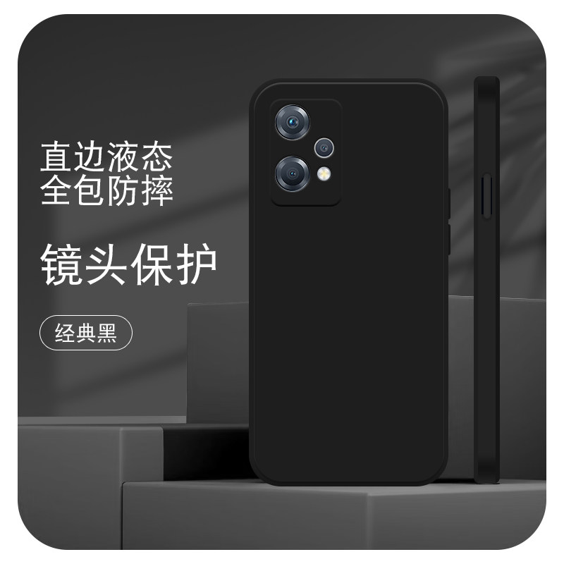 Rubang Is Suitable for Oppo K10X Straight Edge Liquid K1 Mobile Phone Case K3 New K5 Soft K7X Silicone K9S Simple K10Pro Ultra-Thin K11 Protective Cover K12X Men and Women All-Inclusive Lens Four Corners Creative