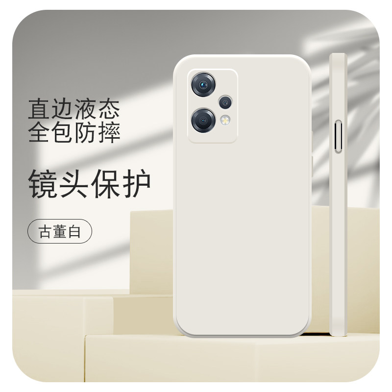 Rubang Is Suitable for Oppo K10X Straight Edge Liquid K1 Mobile Phone Case K3 New K5 Soft K7X Silicone K9S Simple K10Pro Ultra-Thin K11 Protective Cover K12X Men and Women All-Inclusive Lens Four Corners Creative