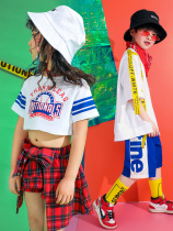 Childrens hip hop suit boy hiphop hip hop performance costume girl jazz dance suit