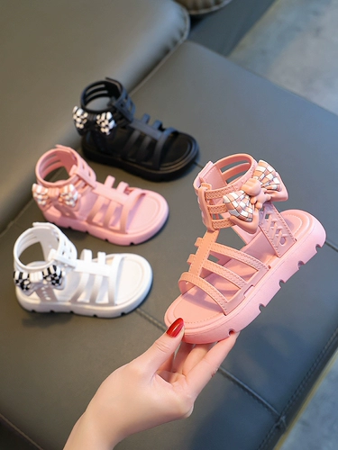 Летние сандалии, модная детская обувь, детский высокий наряд маленькой принцессы, подходит для подростков