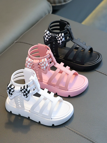 Летние сандалии, модная детская обувь, детский высокий наряд маленькой принцессы, подходит для подростков