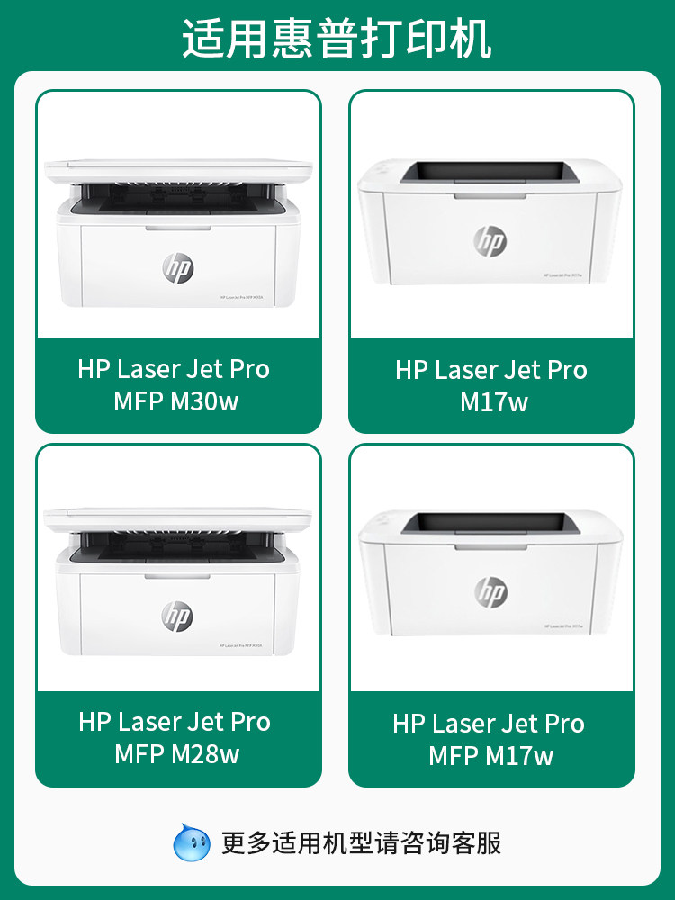 Compatible with Hp M30W Toner Cartridge M28A/W M31W Toner Cartridge M17W M30A Ink Cartridge Laserjet Pro Mfp M15W Printer Hp47A Toner Cartridge Cf247A 244A 248 Toner Cartridge