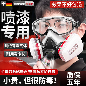 Gas Mask for Spray Painting, Special Protective Mask for Laboratories, Dust-Proof Mask, Anti-Corrosion, Chemical, Toxic Gas, Pesticide Application