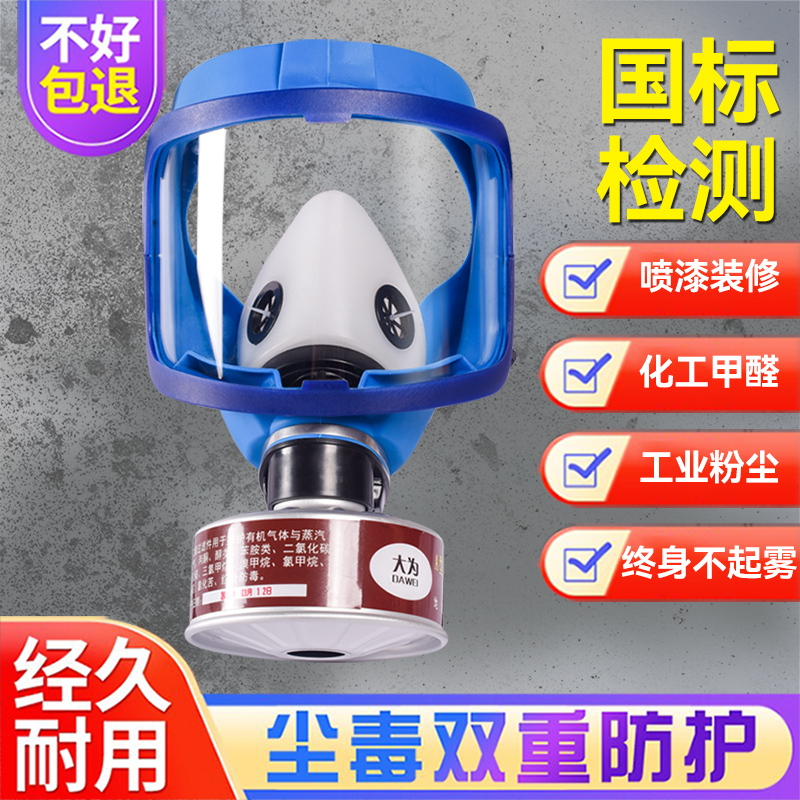 Anti-gas mask Full cover Spray Paint special polished care and chemical activated carbon welders Toxic Oxygen Gas Hood Goggles-Taobao