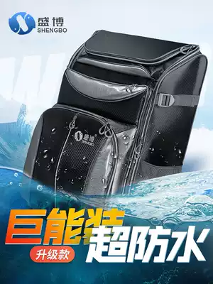 Shengbo multifunctional fishing chair backpack fishing gear bag large capacity waterproof European fishing chair bag thick shoulder fishing chair bag