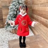 Демисезонное детское ципао, зимняя куртка, ханьфу, осенний сезон, детская одежда, увеличенная толщина