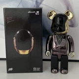 Bearbrick 400% насильственный медвежьи прилив играет рука рука -качающиеся блоки, медведь пустая горная базовая кукла подарок на день рождения