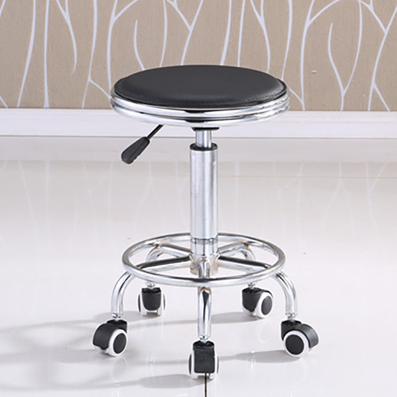 Bar Bench Double Ring Round Stool Cosmetic stool Bench Workshop Working Chair Laboratory Stool Home Swivel Lifting Chair