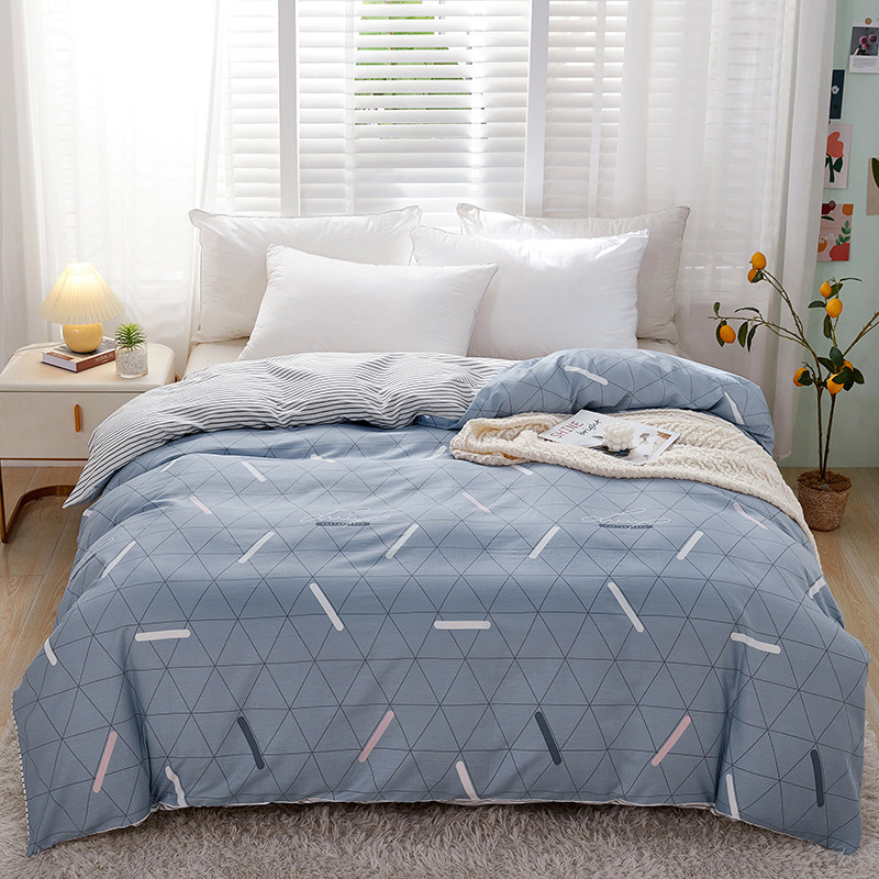 All-cotton quilt cover full cotton thickened single quilt cover single 150x200 double 200x230 200x230 piece 180x200m quilt cover