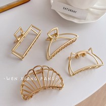 Ask the Xiangfang Store INS Net Red Metal Grip Clip Hair Clip Big bath and Catch Elegant Temperament after Card Issuer Korea