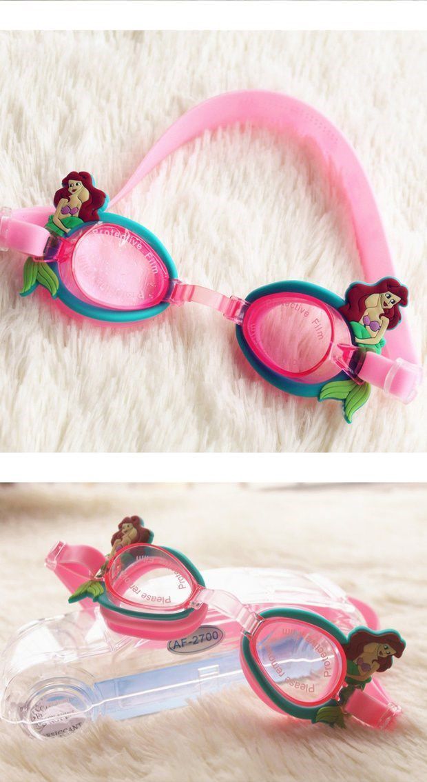 Kính bơi đông lạnh cô gái kính bơi Aisha Princess chống sương mù kính bơi trẻ em - Goggles