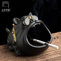 Ashtrays Creativity Personality Trend Home 2021 Cartoon Ceramic with lid extinguishing Smoke Sand Living Room Vehicular Windproof Smoke Cylinder