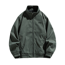 (Lieer Baby Live Room) jeep mens jeep stand collar jacket zipper fashion casual jacket for men
