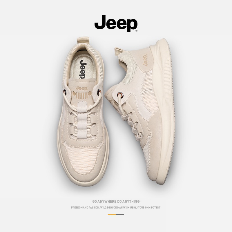 jeep gip male shoes 2022 summer new trends 100 hitch casual board shoes net face breathable men sports tide shoes