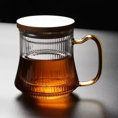 Chang Yitang three-piece glass tea cup tea cup high temperature resistant tropical lid filter Cup