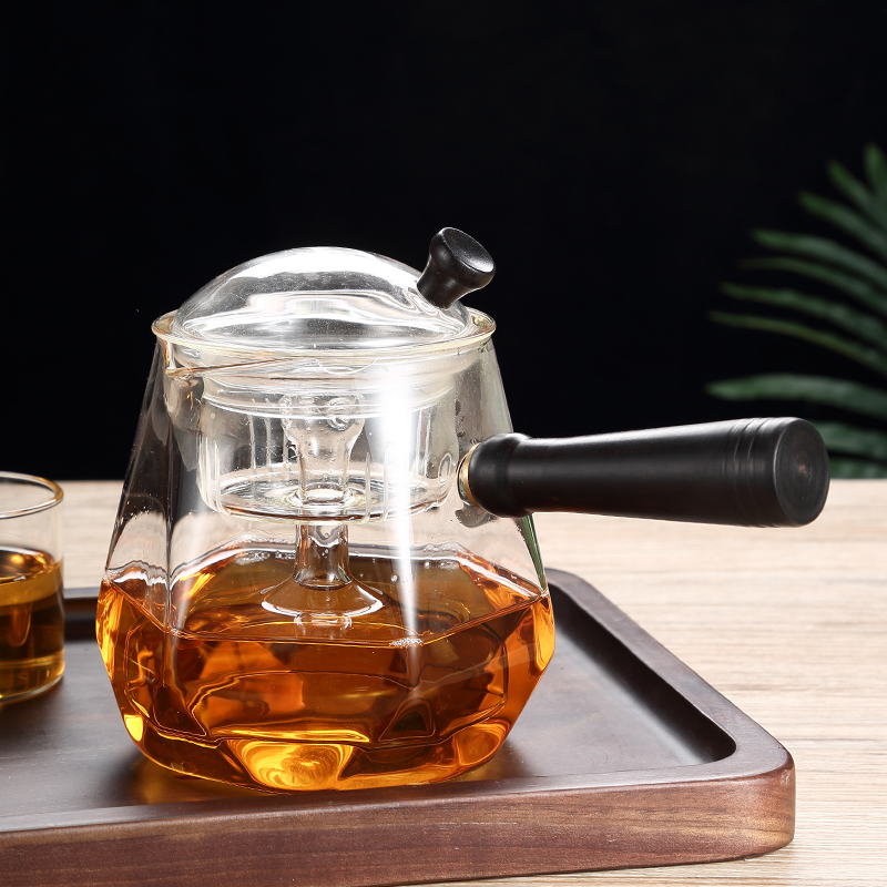 Beston glass teapot bubble teapot filter cooking teapot high temperature resistant burnt water Home heat resistant teapot tea set