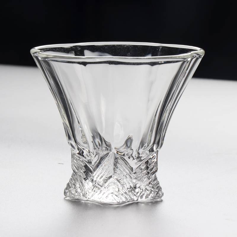 Bland a heat resistant glass tea cup tea bowl tasting cup utilitan tea instrumental heat resistant and high temperature resistant
