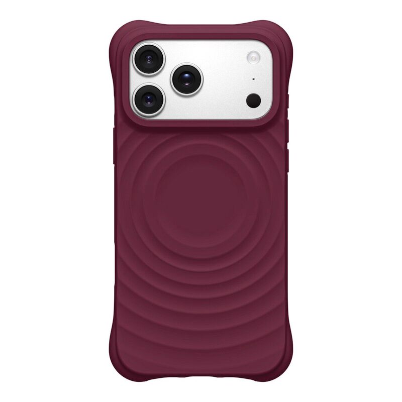 New Mulberry Purple Water Ripple Magnetic Case Suitable for Apple iPhone 17 Pro Max, Solid Color Simple Design, Magsafe Compatible, Anti-Drop for 16, 15 Pro, 14 Plus, Huaqiangbei 13, Liquid 12 Protective Case