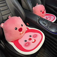 [Плюшевая] 4 -ная бобравая передняя подушка*2+тусклой колокол талии на*2]