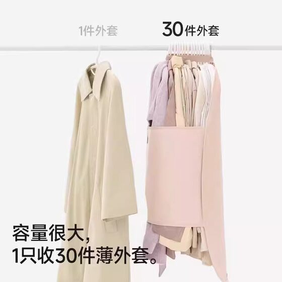 [Wardrobe Expansion by 50%]Compression Storage Board Dust Cover for Clothes Wardrobe Storage Solution Fabric g