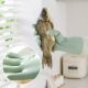 Japan's extended dishwashing gloves, housework kitchen durable women's velvet thickened waterproof vegetables and clothes cleaning special