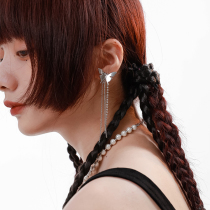SunsetPark original design niche 2021 new fashion trend Butterfly tassel ear clip female senior sense