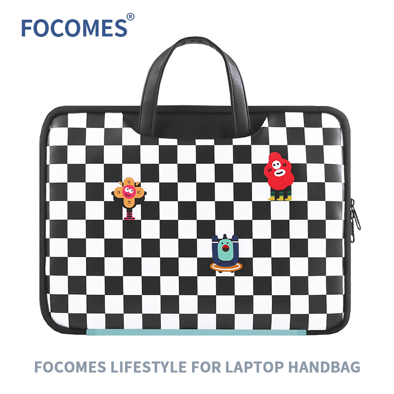 focomes black and white Gprint Pen electric bag applies Apple 14 inch Huawei Dell Dell 13 3 inch 15 6 games
