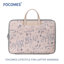 Focomes graffiti sac portable pooch applicable Apple Huawei Dell attendent 13 3 pouces 15 6 pouces 14 pouces