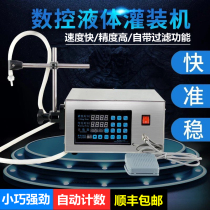 Large flow liquid filling machine edible alcohol washing liquid miniature electric CNC accurate automatic assembly machine