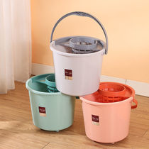 New Thickened Mop Bucket Home Manual Squeeze Bucket Pressed Ground Drag Bucket Plastic Swivel Wringing Water Mound Drum Gg With Wheels