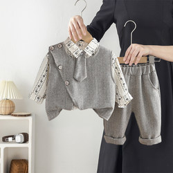 Boys' Autumn Outfit 2025 New Stylish and Trendy 3-Year-Old Children's Clothing Boys Early Autumn 4-Year-Old Baby Autumn Outfit for Boys One Year Old