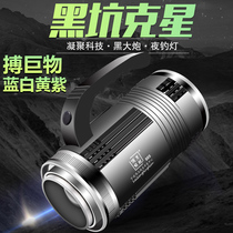 Vertex night fishing Light super bright purple Taiwan fishing xenon high power fish lamp blue flashlight strong light night light fishing