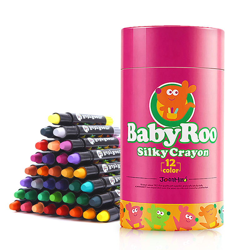 Meile children's crayons are safe, non-toxic, washable, kindergarten baby painting entry, primary painting, 24-color brushes