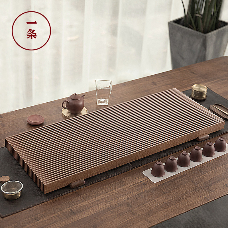 A bakelite tea tray Whole solid wood tea table Household simple rectangular tea Hyde China Taiwan-style bakelite