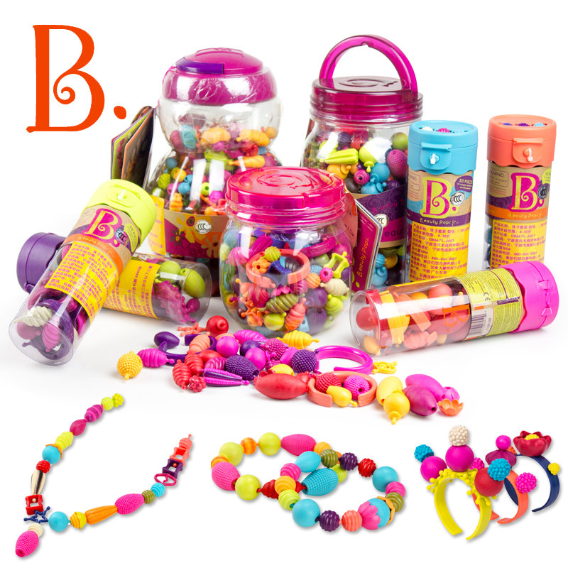 American 100 Change Creative Poppearl Beads DIY Jewelry Bracelet Necklace Beads Children Handmade Toys-Taobao