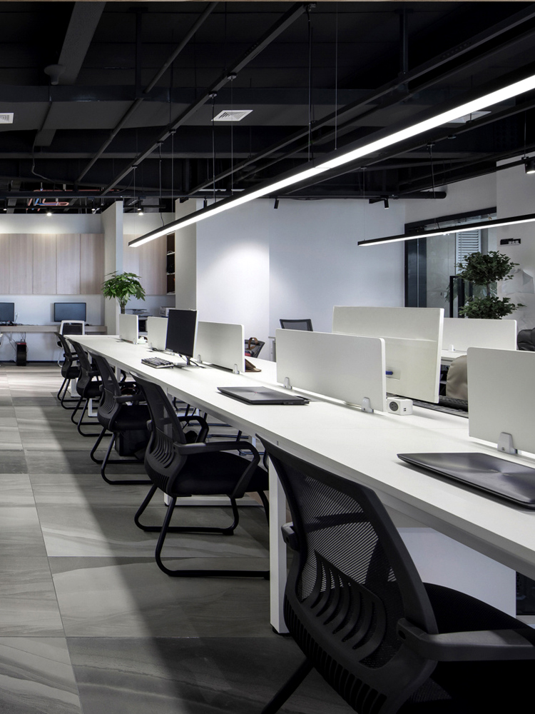 Strip Lamp Office LED Pendant Light Commercial Square Pass Special Light Conference Room Mall Super Bright Suspension Wire Suction light